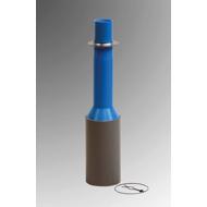 Tube cloche PVC télescopique H.750-1050mm Ø90