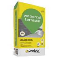 MORTIER COLLE CARRELAGE WEBERCOL TERRASSE GRIS SAC 25KG C2E