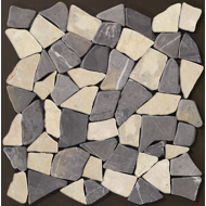 Galets PALLADIANA gris blanc plaque 30x30cm