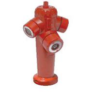 Poteau incendie SAPHIR BRONZE n°4 DN100 H.1,00m NF rouge