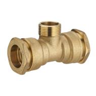 Te PE fileté Ø32mm mâle 1P