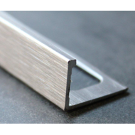 EQUERRE ALU CHROME BROSSE 2,5M H.12MM