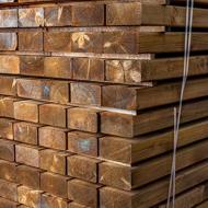 Sous structure pin autoclave brun rabotée 4 faces 95x195mm 5,00m