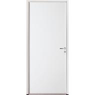 Porte de service acier PSA1 blanc 200x90 DP dormant alu 54