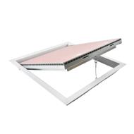 Trappe plafond cadre alu blanc plaque coupe feu 1/2h 600x600mm