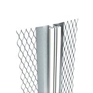 Profilé de dilatation métal déployé +jonc galva blanc enduit 12mm 3m