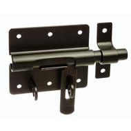 Verrou box porte-cadenas noir Ø10mm