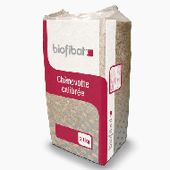 Granulat de chanvre chènevotte BIOFIBAT 110kg/m3 sac 20kg