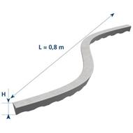 Réglette fibrobéton DRUFA S enrobage:50mm 0,80m