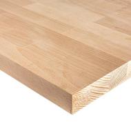 Panneau lamellé collé abouté lamelles 40 hêtre étuvé 32x4050x950mm