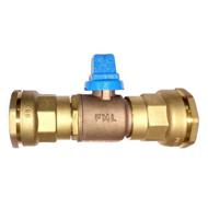 Robinet d'arrêt FAH DN40 raccord torique Ø63 111