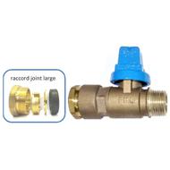 ROBINET PRISE LATERALE FAH DN25 40/3 PB RACCORD PLAT Ø32 110H