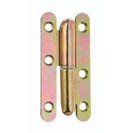 Paumelle PARIS droite bichro 140 x 55mm