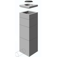 FOND BETON POUR REGARD 800X800 H90CM AVEC ECHELON