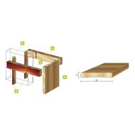 Kit habillage pour porte simple ORCHIDEA 210x100 tanganika cl 100