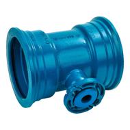 TE EMBOITEMENT DN125 BRIDE DN100 ISO PN10 + 2 JOINTS STANDARD DN125