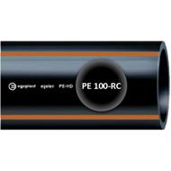 Tube PEHD PE100-RC RCPLUS EU 50m SDR17 PAS 1075 type 1 noir bandes marrons