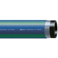 Tube PEHD PE100-RC SLA®barrier pipe barre 12m SDR11 bleu bandes vertes