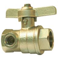 Robinet droit 1/4 de tour laiton taraudage FF ref:2330