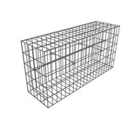 KIT GABION VIDE 100X50X50CM MAILLE10X5CM Ø FIL4,5MM MONTAGE SPIRALES