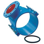 Collier acier de prise Ø220-227 avec tubulure bride fixe ISO PN10 PN30