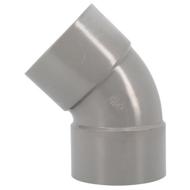 Coude PVC évacuation Ø100 femelle-femelle 45°