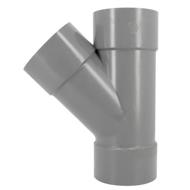 Culotte PVC évacuation Ø100 femelle-femelle 45°