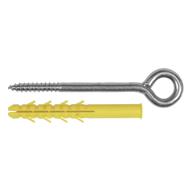 Anneaux + chevilles Ø12mmx120mm zinguées sachet 2