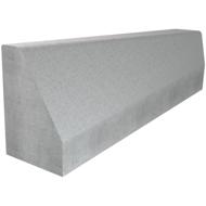 Bordure béton T2 droit quai-bus talon:21 grise 1m