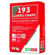 MORTIER POUR CHAPE 193 LANKO CHAPE PRISE/SECHAGE SEMI-RAPIDE SAC 25KG