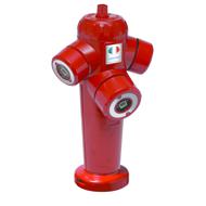 Poteau incendie SAPHIR BRONZE n°4 DN100 choc H.1,20m NF rouge