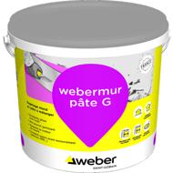 Enduit lissage WEBERMUR PATE G gris seau 25kg