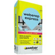 Mortier réparation WEBERREP EXPRESS gris clair fibré R3 sac 25kg
