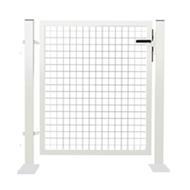 Portillon acier NEW GARDEN 1x1m Blanc