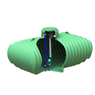 Cuve eau de pluie ECOCITER 10000L equipée