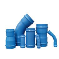 Coude PVC bi-orienté pression à joint Ø160 45° FF PN16 ecoFITTOM®