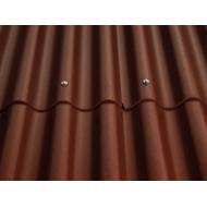 Plaque ondulée 6 ondes COLORONDE versant 158x105cm BRUN