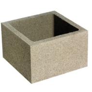 Element de pilier gris 35x35x20cm