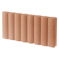 Bordurette OVALINE Ep.6x24x50cm saumon