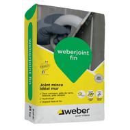 Mortier joint WEBER JOINT FIN gris perle sac 25kg
