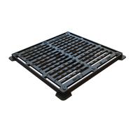 Grille fonte carrée plate CAPTO 500 LR 500x500 C250 PMR