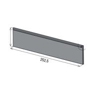 Plaque de soubassement béton gris 50x252,5x3,7cm