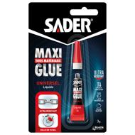Colle tous supports cyanoacrylate liquide SADER MAXIGLUE tube 3g