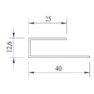 ATOUT PRO PROFIL BORDURE PVC GRIS ANTHRACITE 072 6,00M REF 109