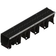 CANIVEAU PP XTRADRAIN 150S L150 H170 + GRILLE PASSERELLE FONTE D400 1M