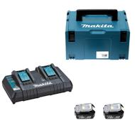Batteries + chargeur double coffret 18V 5Ah pack 2