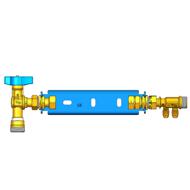 Kit étrier 232mm acier fixe 2 fourches robinet 90° filetage