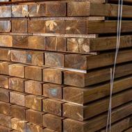 Sous structure pin autoclave brun rabotée 4 faces 95x195mm 3,90m