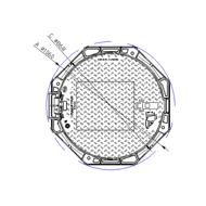 REGARD ROND OUVERTURE Ø800 MAESTRO D400 Ø1060