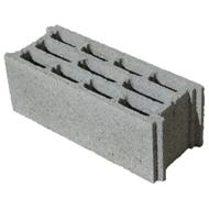 Bloc creux 20x20x50 B40 CE+NF 3 alvéoles